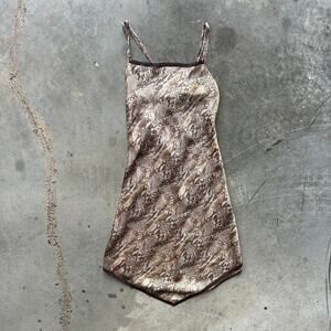 Vintage Inner Most Snakeskin Slip Dress Women's Medium Spaghetti Strap Sexy Y2K